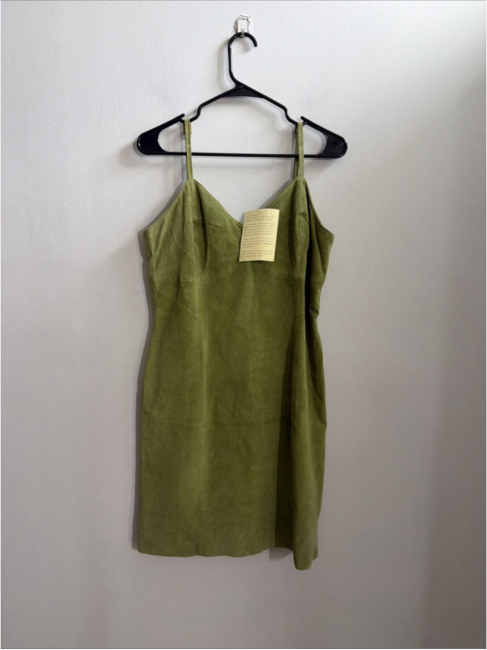 NEW VINTAGE WOMEN’S NEWPORT NEWS JEANOLOGY LEATHER DRESS STRAP GREEN SIZE 16